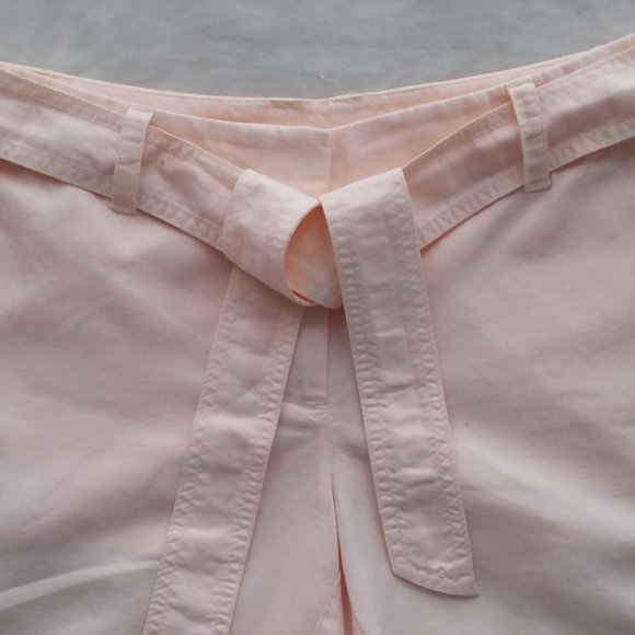 Jcrew Linen & Cotton Seaside Shorts with Belt | Cream Off-white Womans S… - Picture 9 of 15
